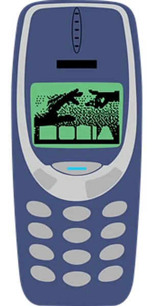 Classic Nokia Mobile Phone PNG image