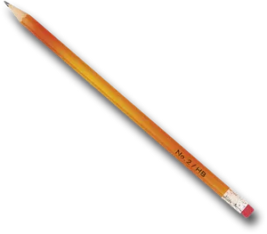 Classic Number2 Pencil PNG image