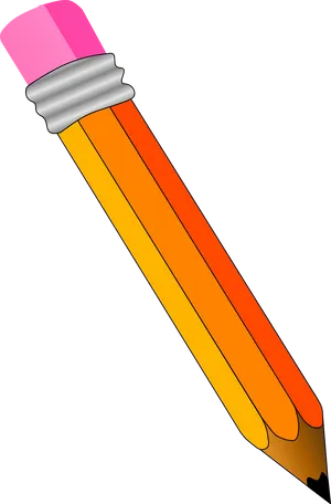 Classic Orange Pencil Illustration