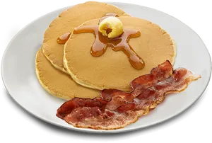 Classic Pancakesand Bacon Breakfast