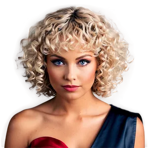 Classic Perm Look Png 06272024 PNG image