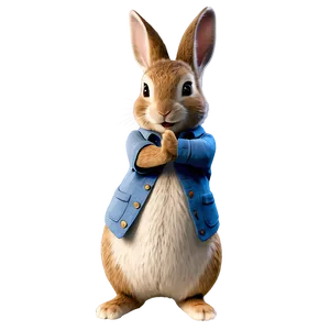 Classic Peter Rabbit Pose PNG Mkn PNG