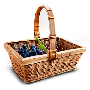 Classic Picnic Basket PNG 11