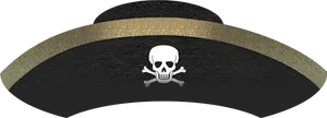 Classic Pirate Hat Graphic PNG