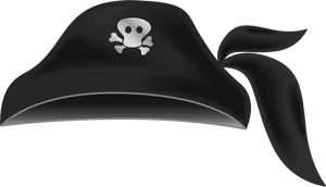 Classic Pirate Hat Illustration PNG