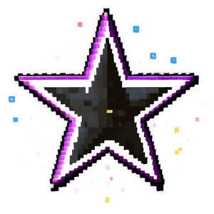 Classic Pixel Star Artwork Png 19 PNG image