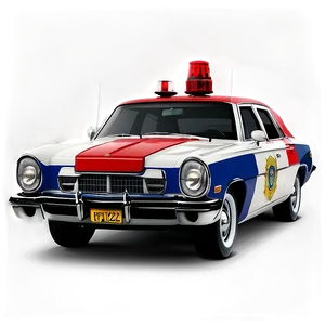 Classic Police Car PNG 94