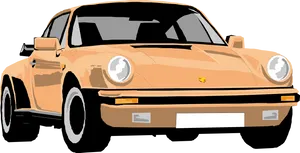 Classic Porsche911 Illustration PNG image