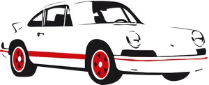 Classic Race Car Illustration PNG image