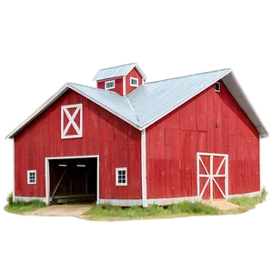 Classic Red Barn PNG Tlc
