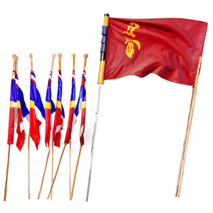 Classic Red Flag Model Png 05252024 PNG image