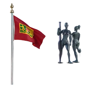 Classic Red Flag Model PNG Tdu