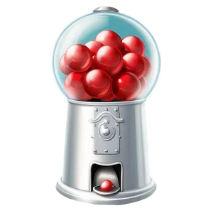 Classic Red Gumball Machine Png 06292024 PNG image