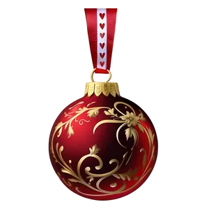 Classic Red Ornament Png 56 PNG image