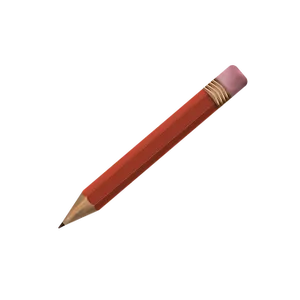Classic Red Pencil Black Background PNG image