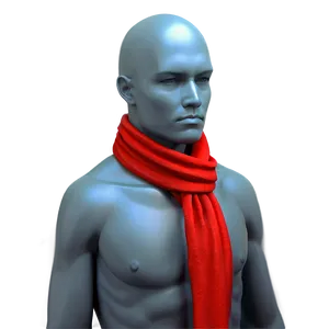 Classic Red Scarf Png 06252024 PNG image