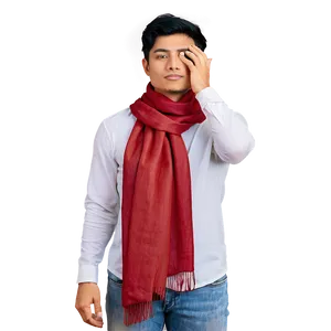 Classic Red Scarf PNG Hsa