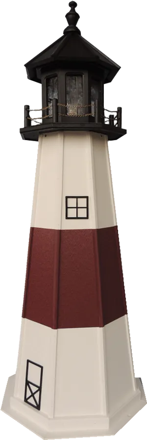 Classic Redand White Lighthouse PNG image