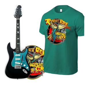 Classic Rock T-shirt Design PNG Wjg33 PNG