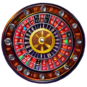 Classic Roulette Wheel Graphic Png 06212024 PNG image