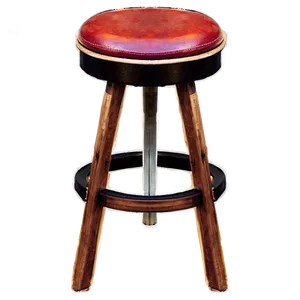 Classic Round Barstool Png 06282024 PNG image