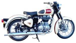 Classic Royal Enfield Motorcycle PNG image