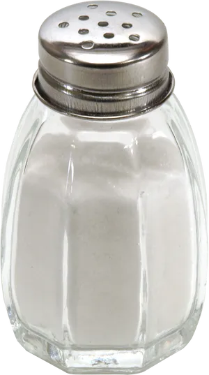 Classic Salt Shaker Filledwith White Salt PNG image