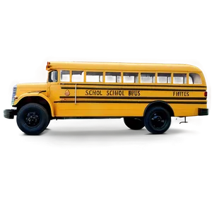 Classic School Bus Front View Png Iyh51 PNG image