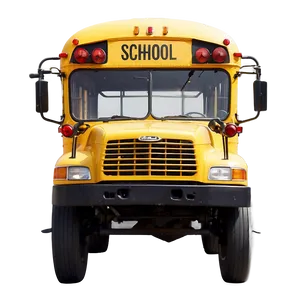 Classic School Bus Front View Png Vjb PNG image
