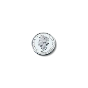 Classic Silver Coin Representation Png 24 PNG image