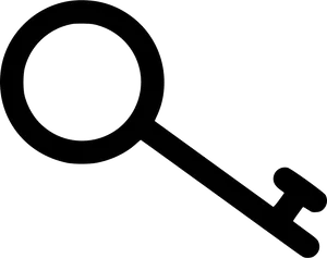 Classic Skeleton Key Silhouette