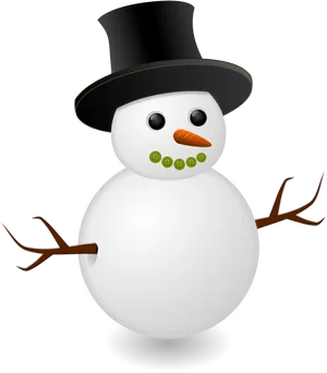 Classic Snowman Clipart