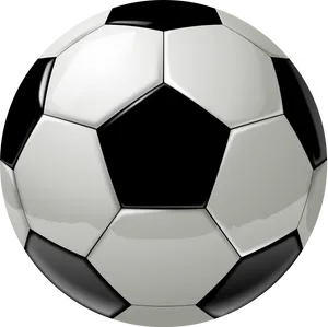 Classic Soccer Ball Blackand White PNG image