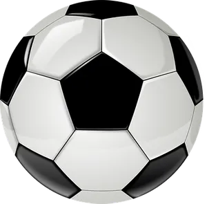 Classic Soccer Ball Graphic PNG image