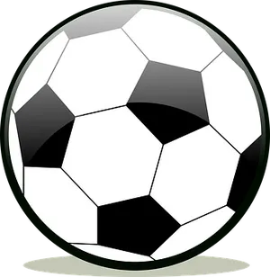 Classic Soccer Ball Illustration PNG image