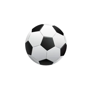 Classic Soccer Ballon Black Background