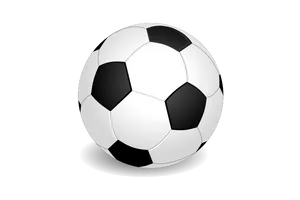 Classic Soccer Ballon Black Background