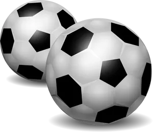 Classic Soccer Balls Clipart PNG image
