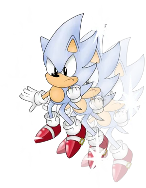 Classic Sonic Multiple Poses PNG image