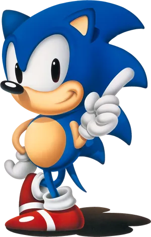 Classic Sonic Pose PNG image