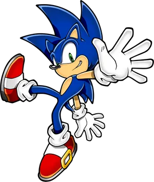 Classic Sonic Pose PNG image