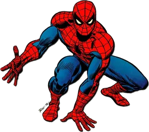Classic Spiderman Clipart PNG image