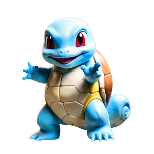 Classic Squirtle Pose Png 05212024 PNG image