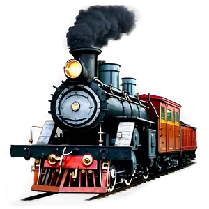 Classic Steam Locomotive PNG Uer52