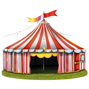 Classic Striped Carnival Tent Png 22 PNG image