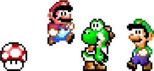 Classic Super Mario Bros Pixel Art