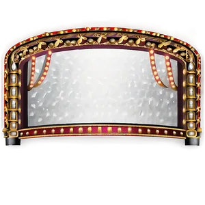 Classic Theater Marquee Design Png 7 PNG image