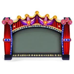 Classic Theater Marquee Design Png 71 PNG image