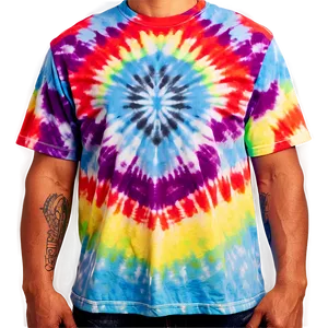 Classic Tie Dye Shirt PNG Ljf39