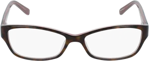 Classic Tortoiseshell Eyeglasses Transparent Background PNG image
